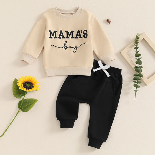 "Mama's Boy" Sweatshirts & Pants Sets