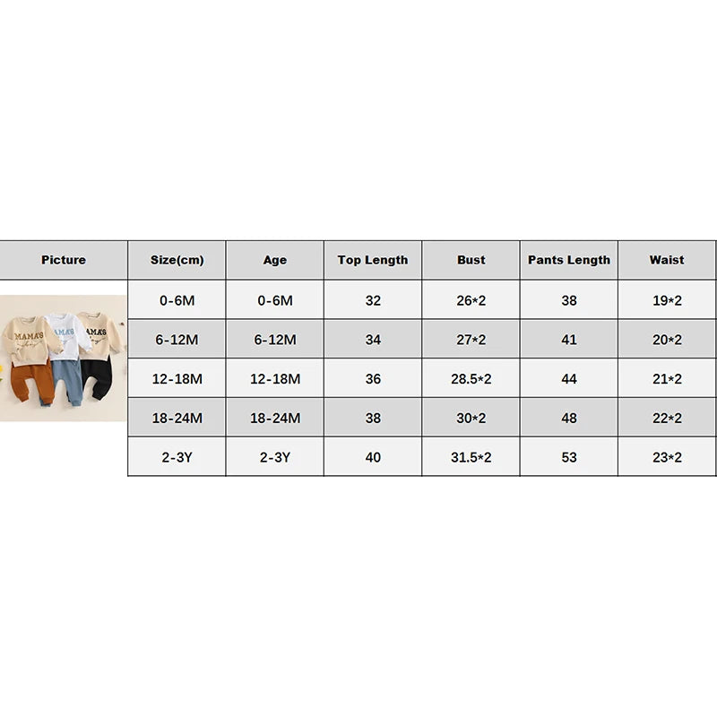"Mama's Boy" Sweatshirts & Pants Sets