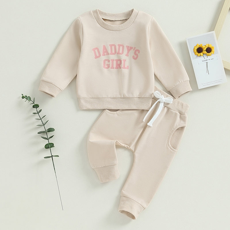 Girl’s "Daddy's Girl" Sweatshirt & Pants Sets