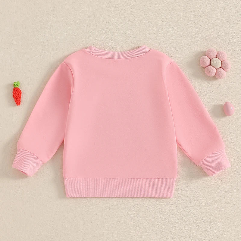 Girl's & Boy's Embroidered Easter Bunny Sweatshirts
