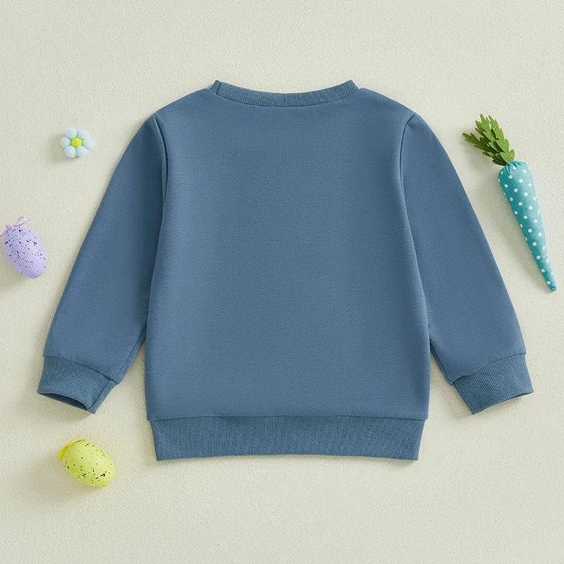 Girl's & Boy's Embroidered Easter Egg Sweatshirts