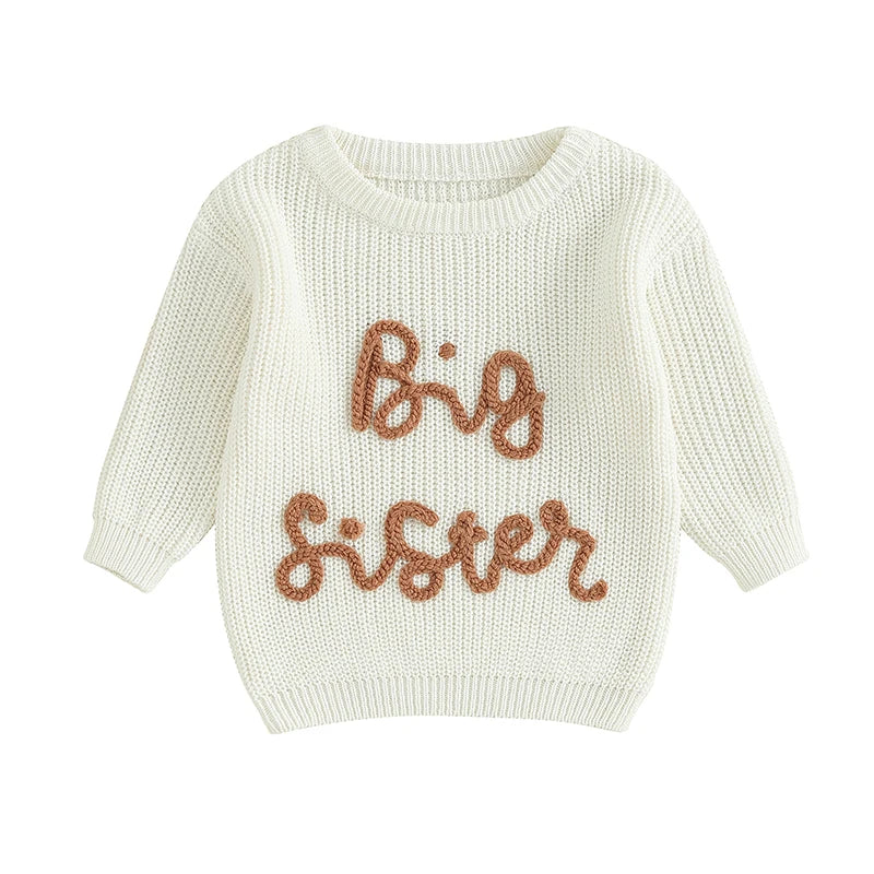 Girl's "Big Sister" Family Matching Sibling Sweaters