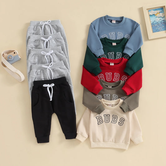 Family Matching! Boy's 2-Piece Brother "Bubs" Sweatshirt & Pants Sets