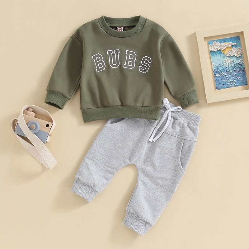 Family Matching! Boy's 2-Piece Brother "Bubs" Sweatshirt & Pants Sets
