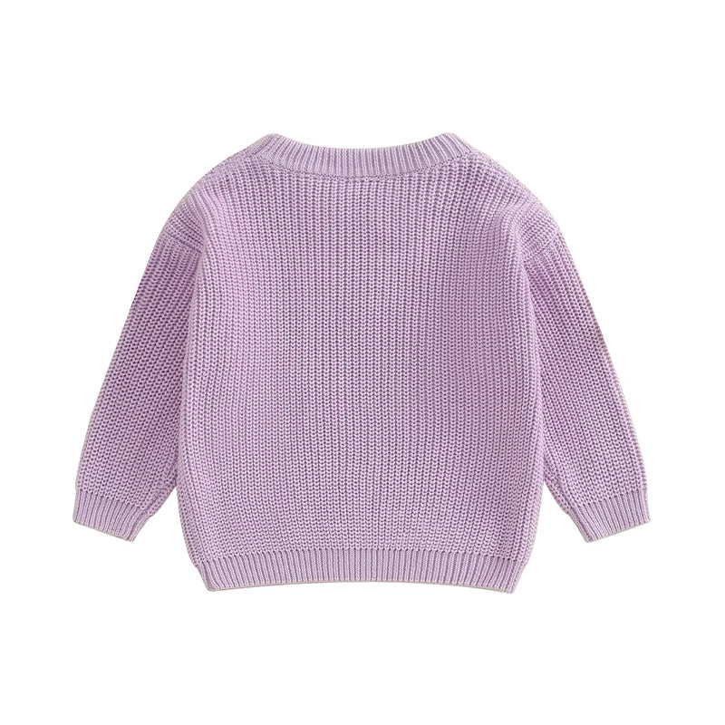 Girl's Embroidered "You-Go Ghoul" Halloween Sweaters