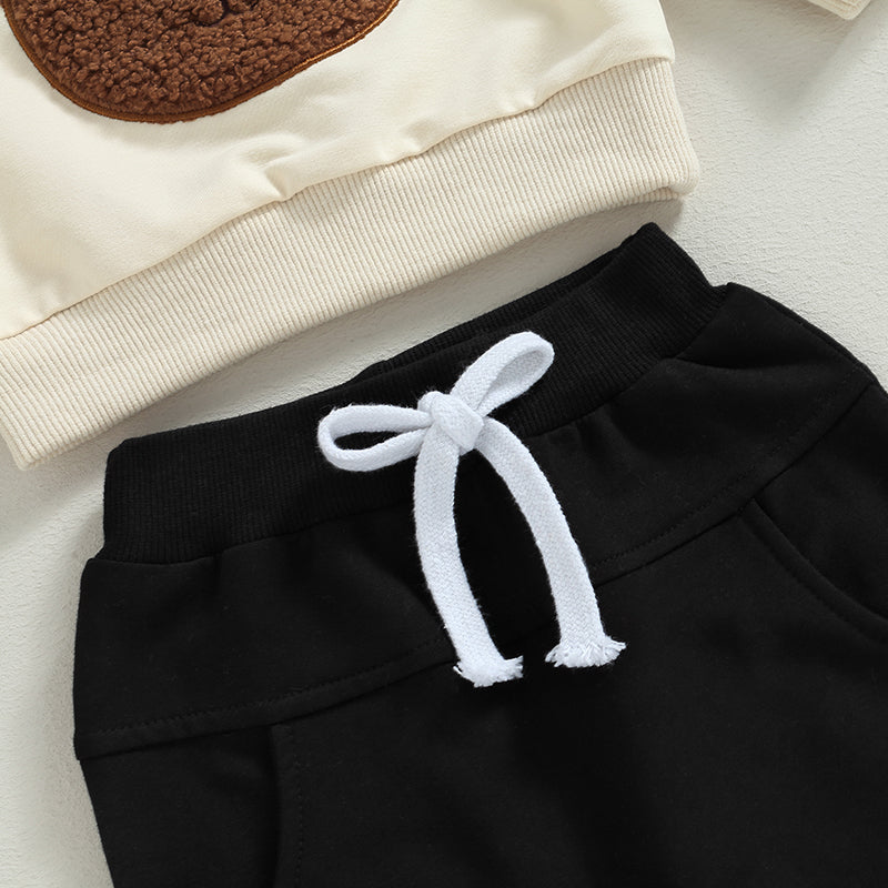 Boy's & Girl's 2-Piece Teddybear Sweatshirt & Pants Sets