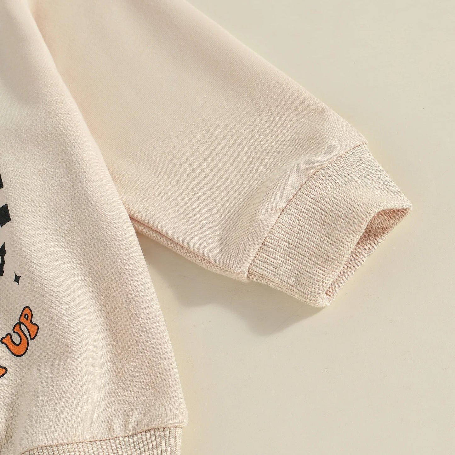 Girl's & Boy's 2-Piece Halloween Ghost Embroidered "No Diggity" Sweatshirt & Sweatpants Sets