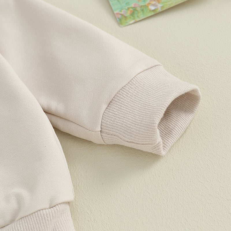 Girl’s 2-Piece Flower Sweatshirt & Pants Sets