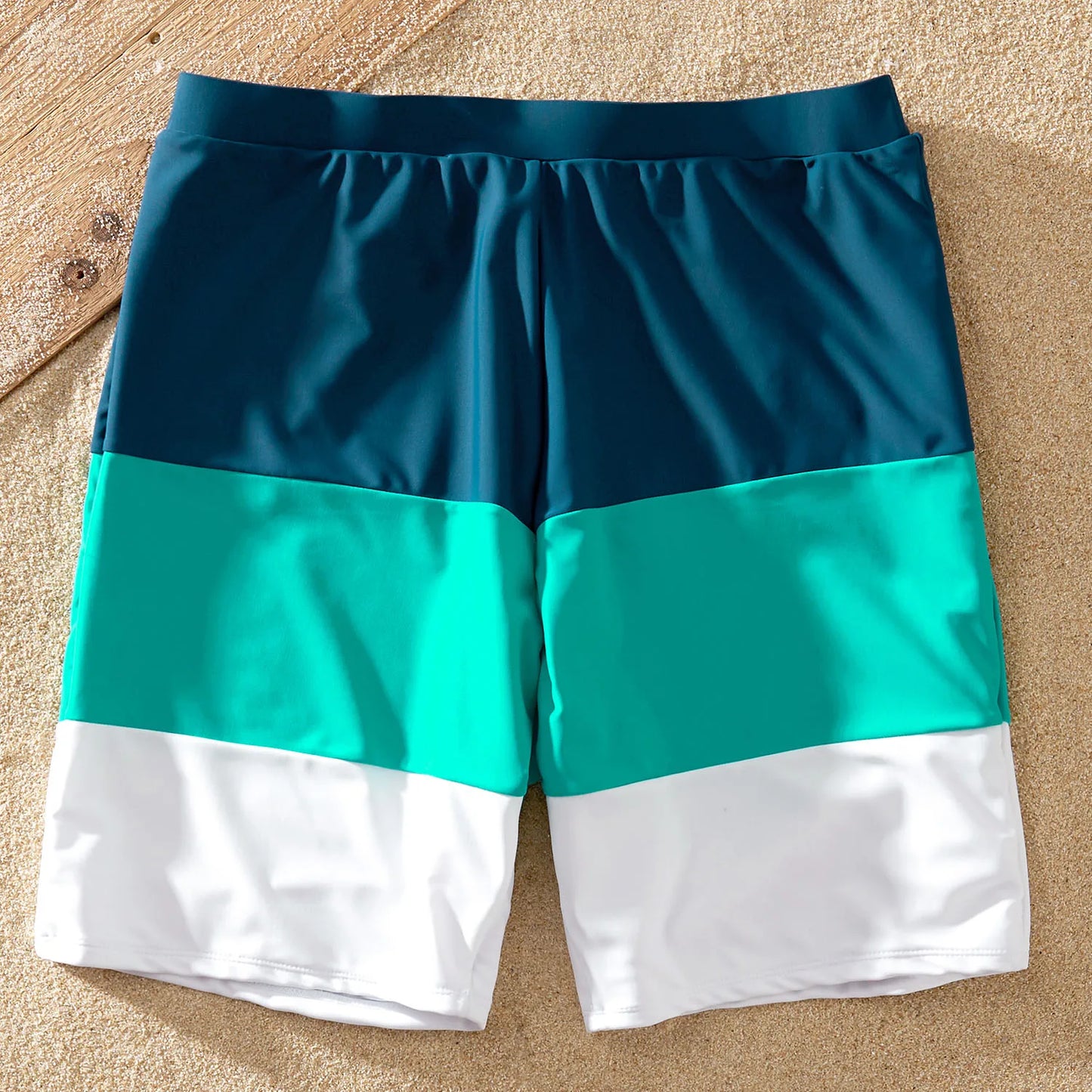 Family Matching! One Shoulder One Piece Swimwear & Trunks