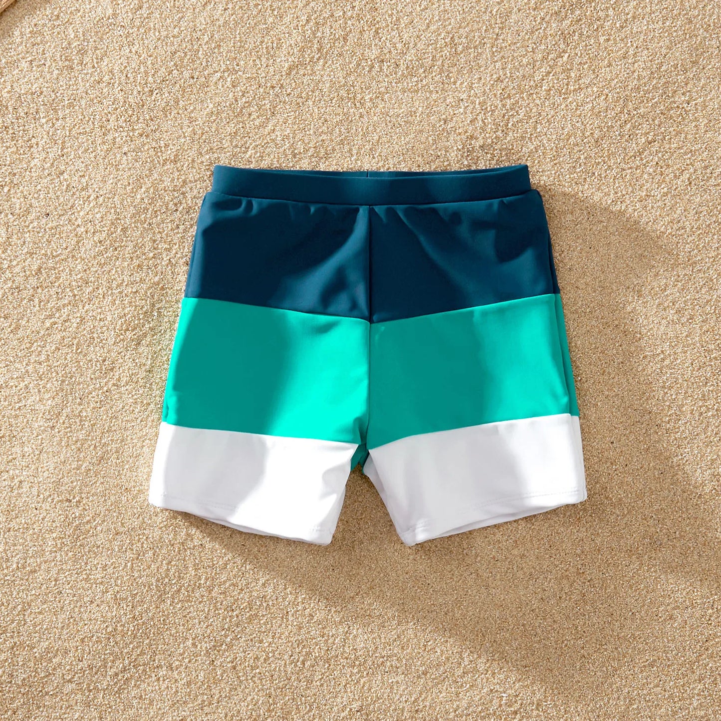 Family Matching! One Shoulder One Piece Swimwear & Trunks