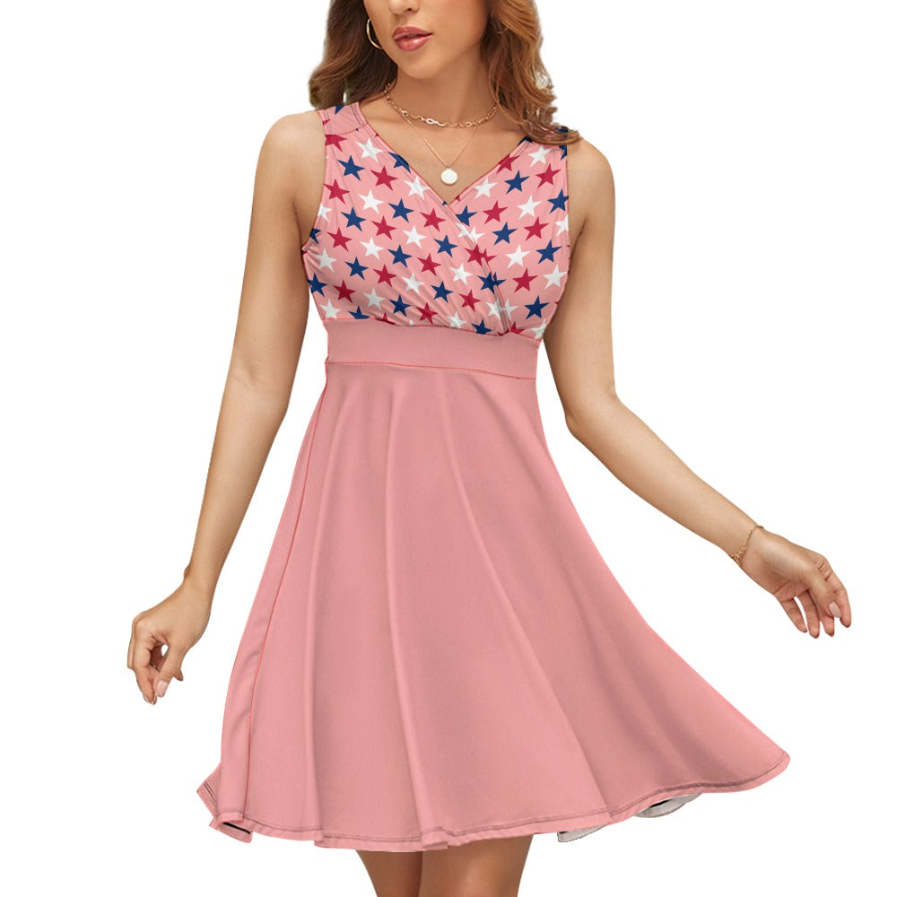 Women’s Sleeveless 4th of July Mini Dresses