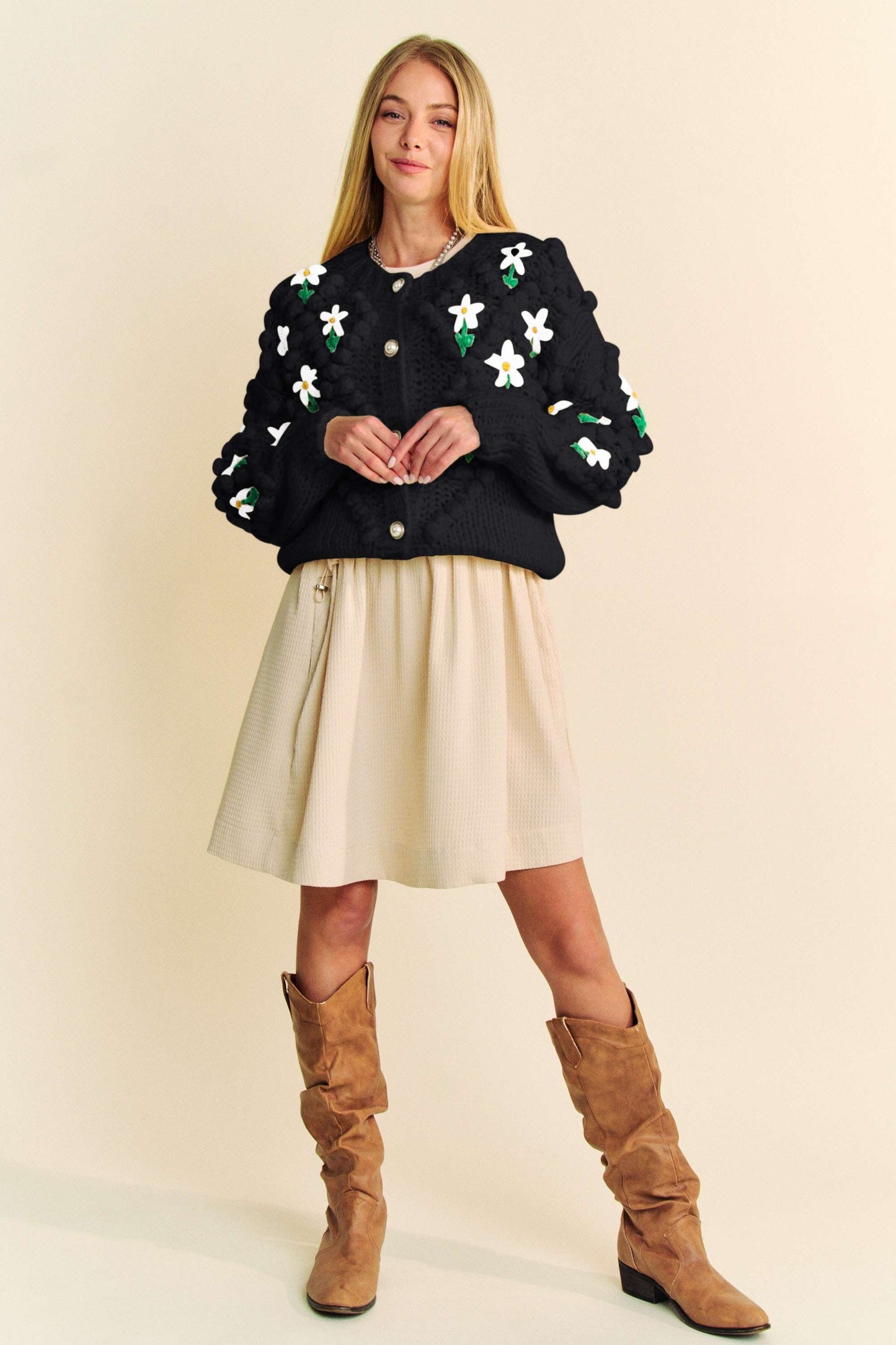 Floral Button Down Cardigan