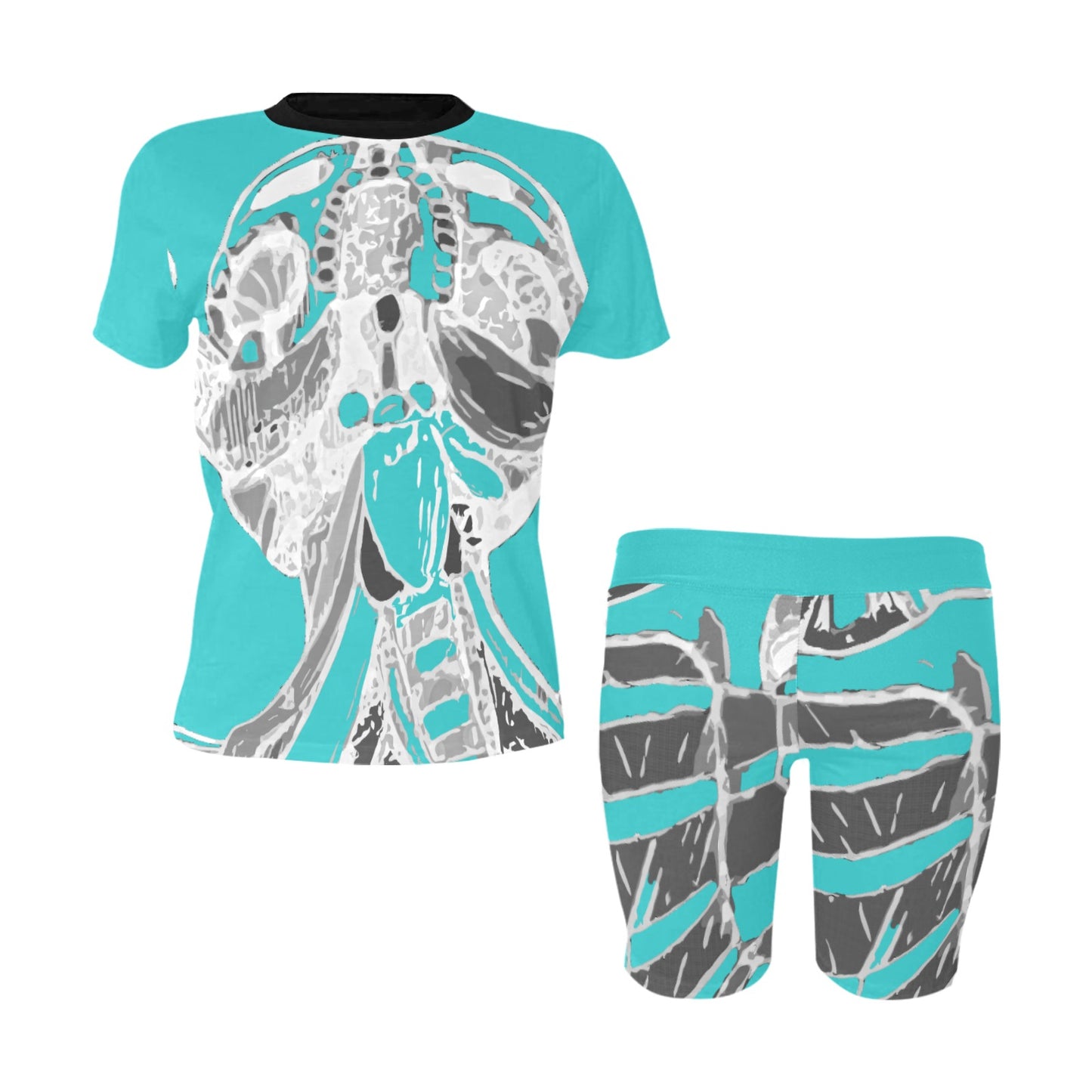 Ancient Art Anatomy 2-Piece Athletics Top & Shorts Sets
