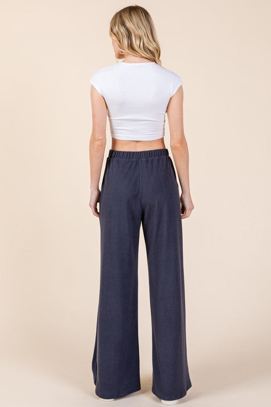 Wide Leg Pants with Pockets
