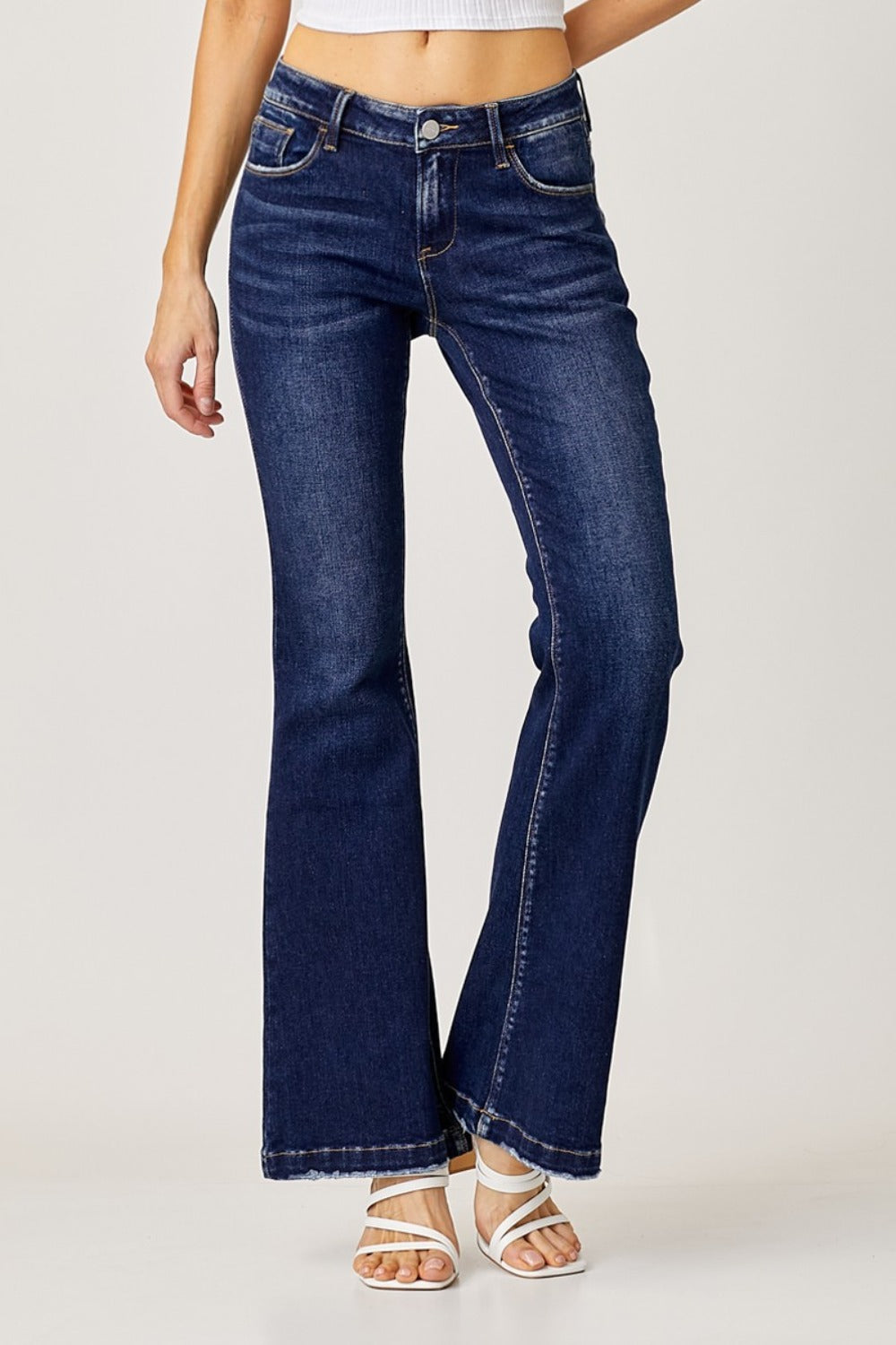 Low Rise Flare Jeans