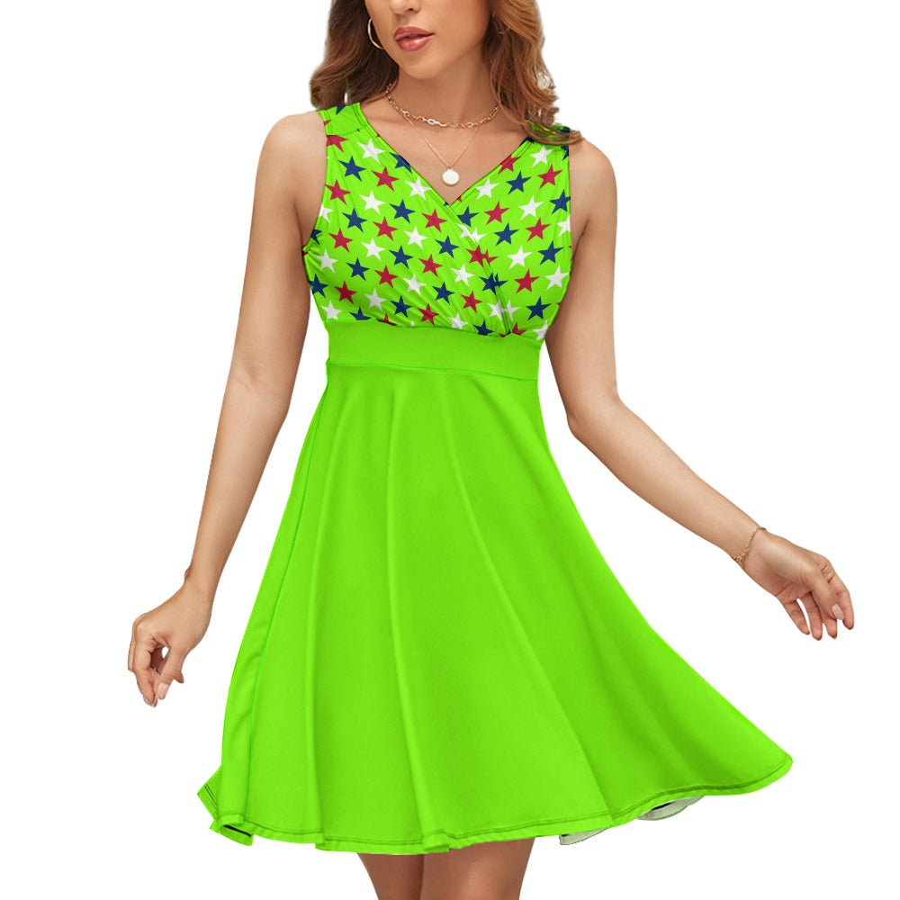 Women’s Sleeveless 4th of July Mini Dresses