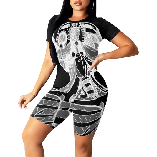 Ancient Art Anatomy 2-Piece Athletics Top & Shorts Sets