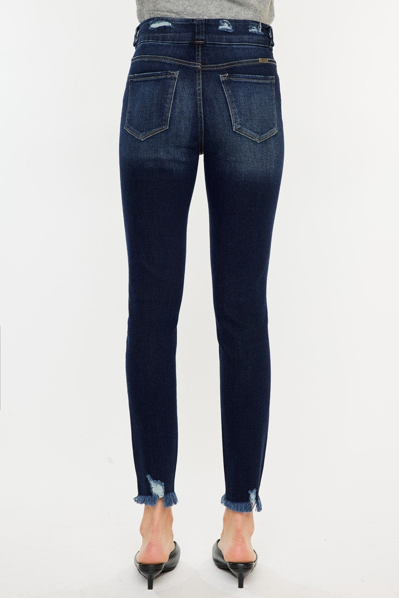 Raw Hem High Waist Jeans