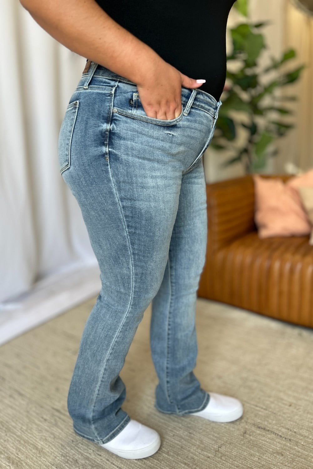 Medium Rise Bootcut Jeans