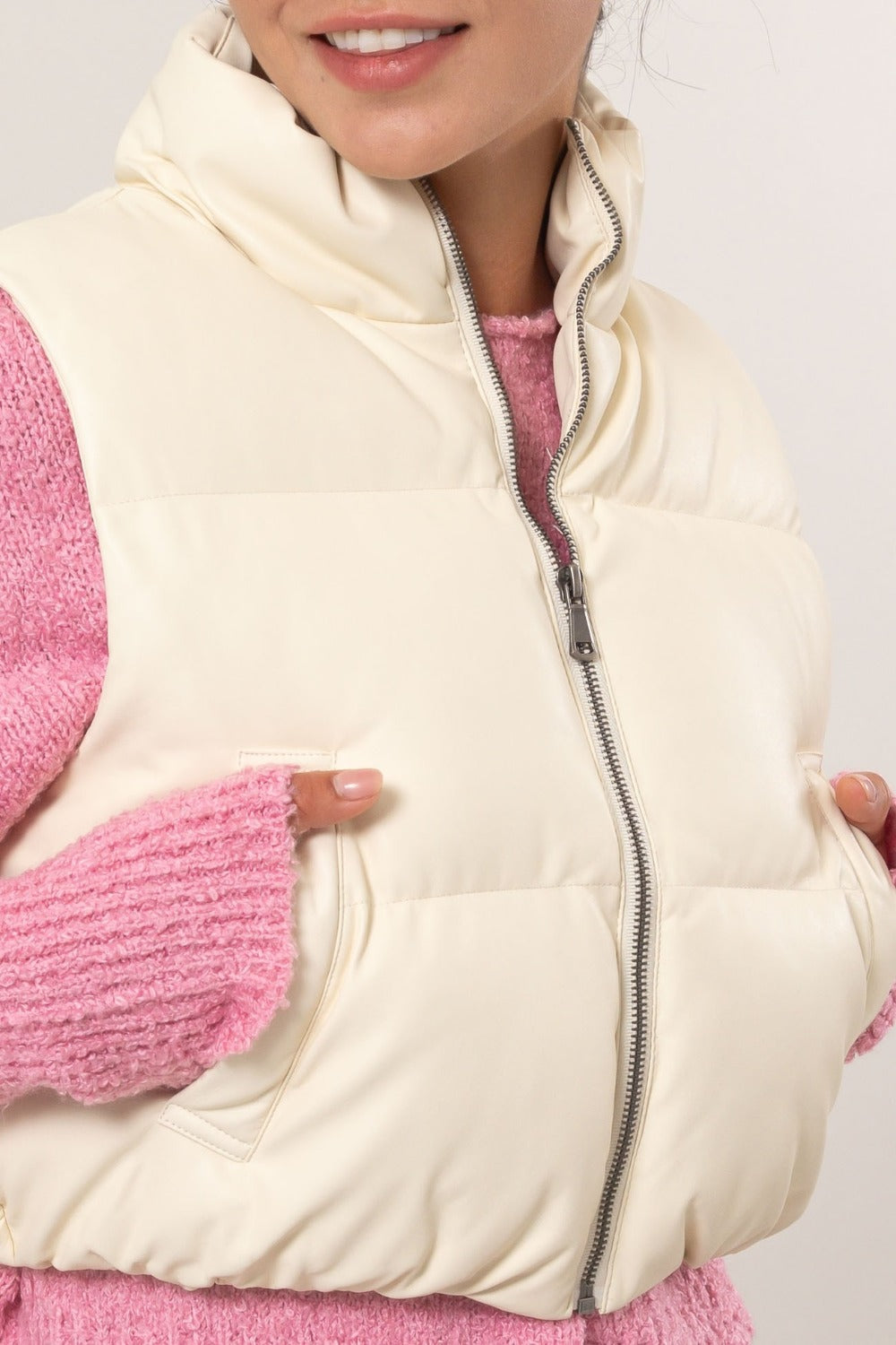 Pocketed Solid Vest