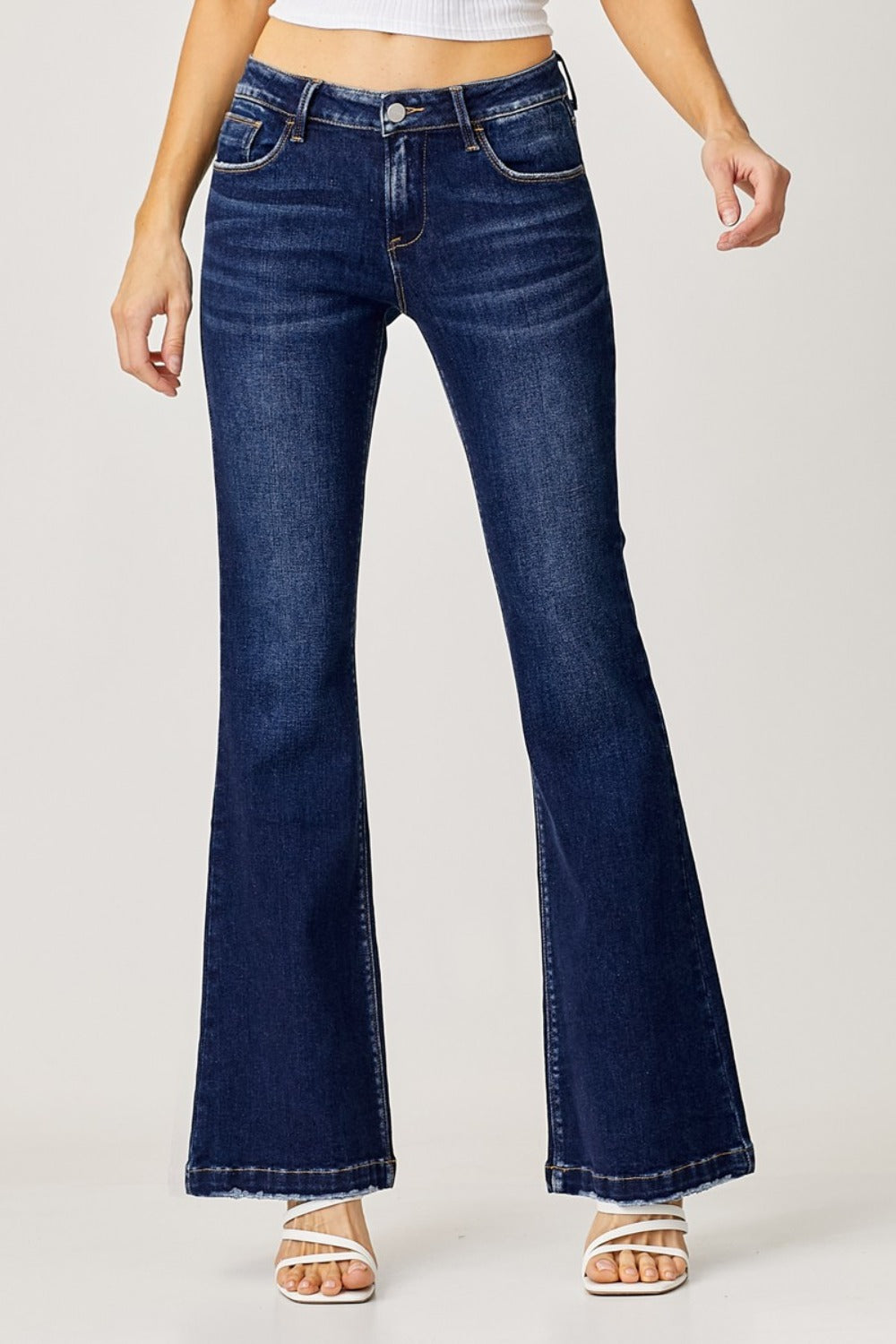 Low Rise Flare Jeans