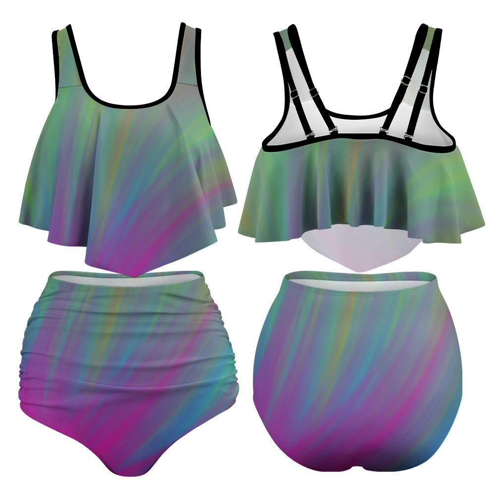 Women's Stretchy Multicolor Bikini Swimsuits
