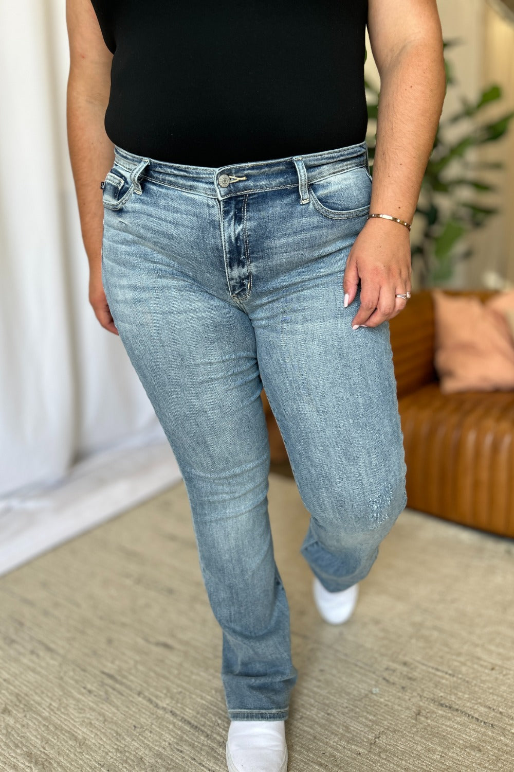 Medium Rise Bootcut Jeans