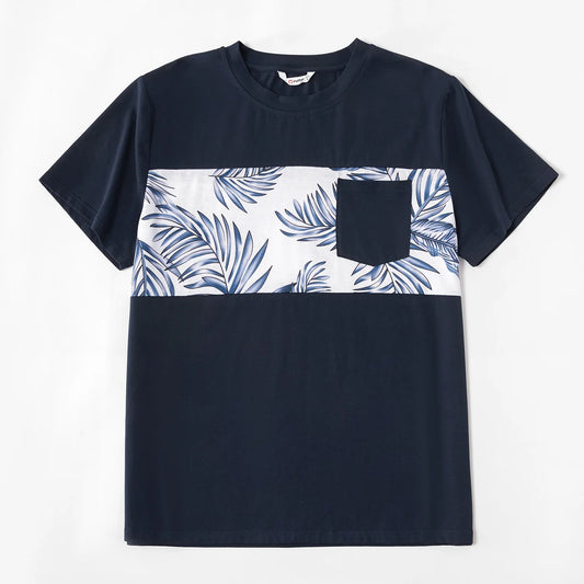 Family Matching! Floral Blue & White Tropical Dresses, Rompers, & T-Shirts