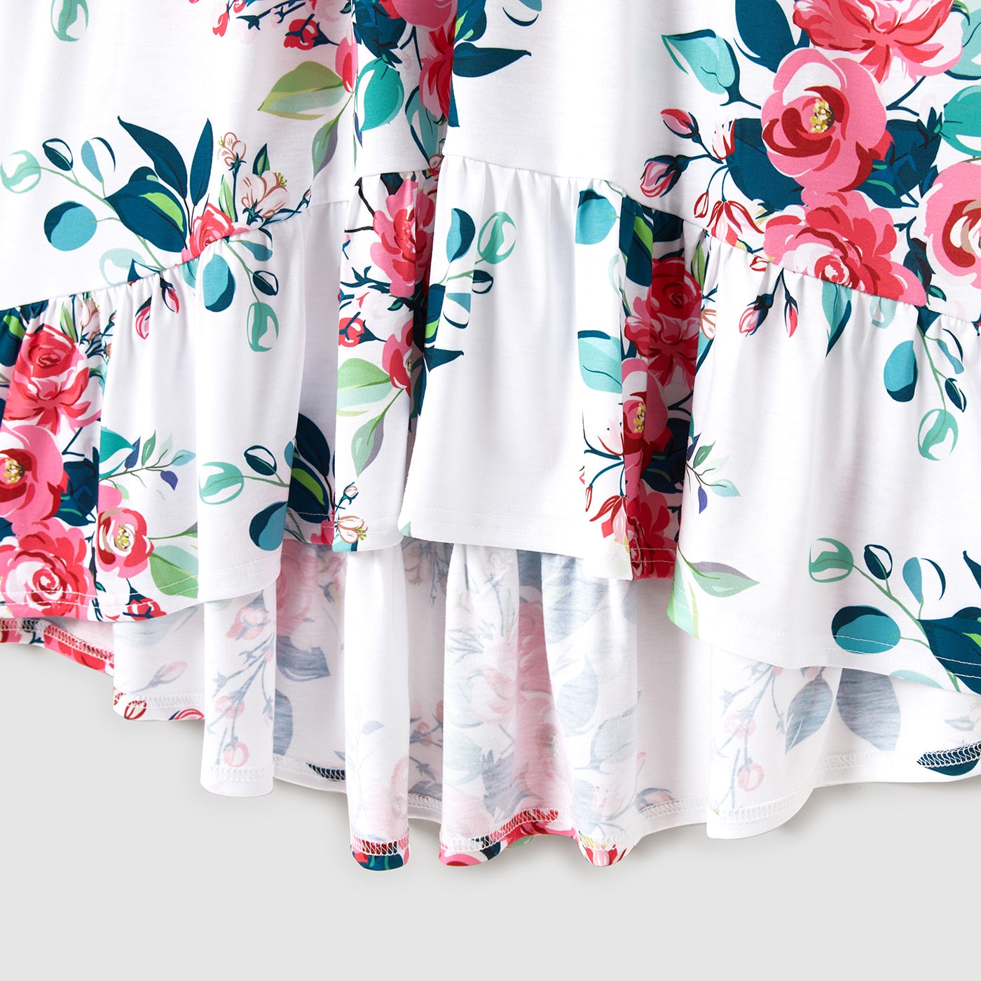 Family Matching! Flutter-Sleeve Floral Dresses, Rompers & T-shirts