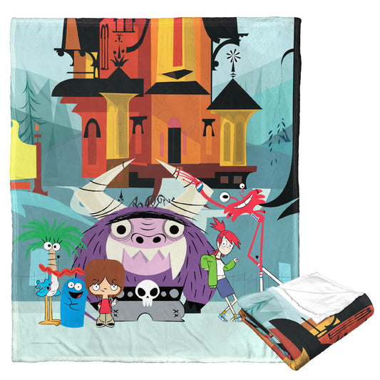 Cartoon Network's Foster's Home for Imaginary Friends Silk Touch Throw Blanket 50"x60", Outside Fosters