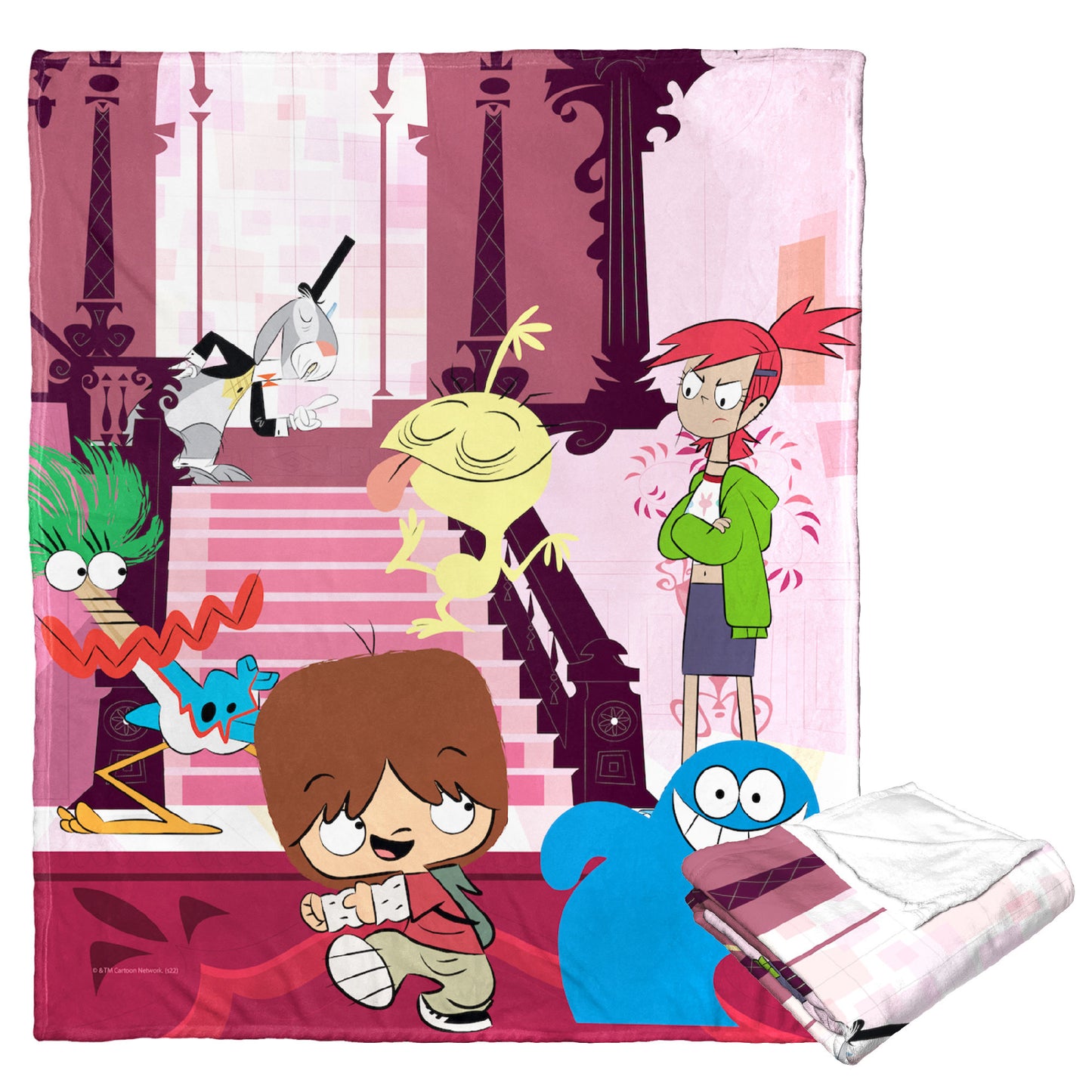 Cartoon Network's Foster's Home for Imaginary Friends Silk Touch Throw Blanket 50"x60", No Running in the Halls
