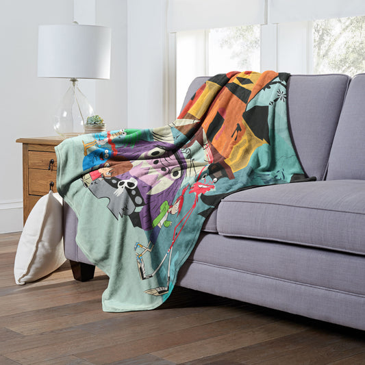 Cartoon Network's Foster's Home for Imaginary Friends Silk Touch Throw Blanket 50"x60", Outside Fosters
