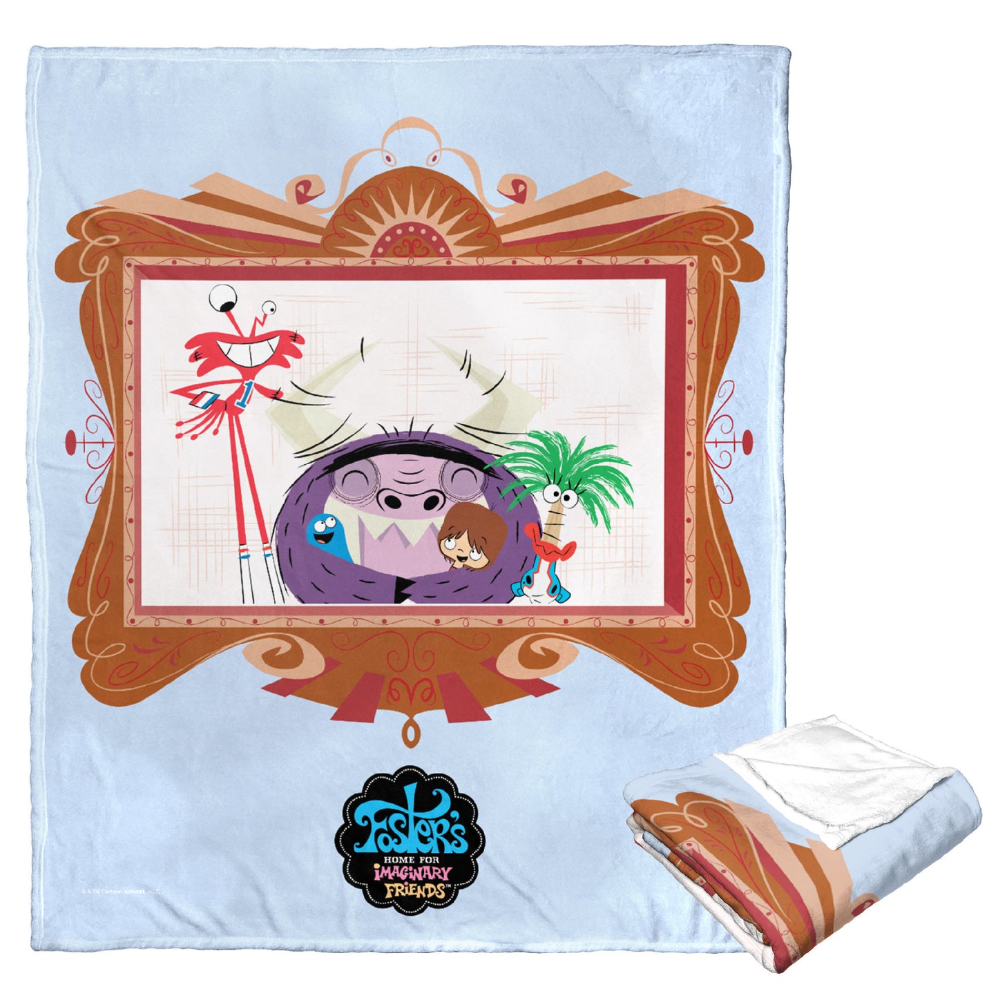 Cartoon Network's Foster's Home for Imaginary Friends Silk Touch Throw Blanket 50"x60", Picture Perfect