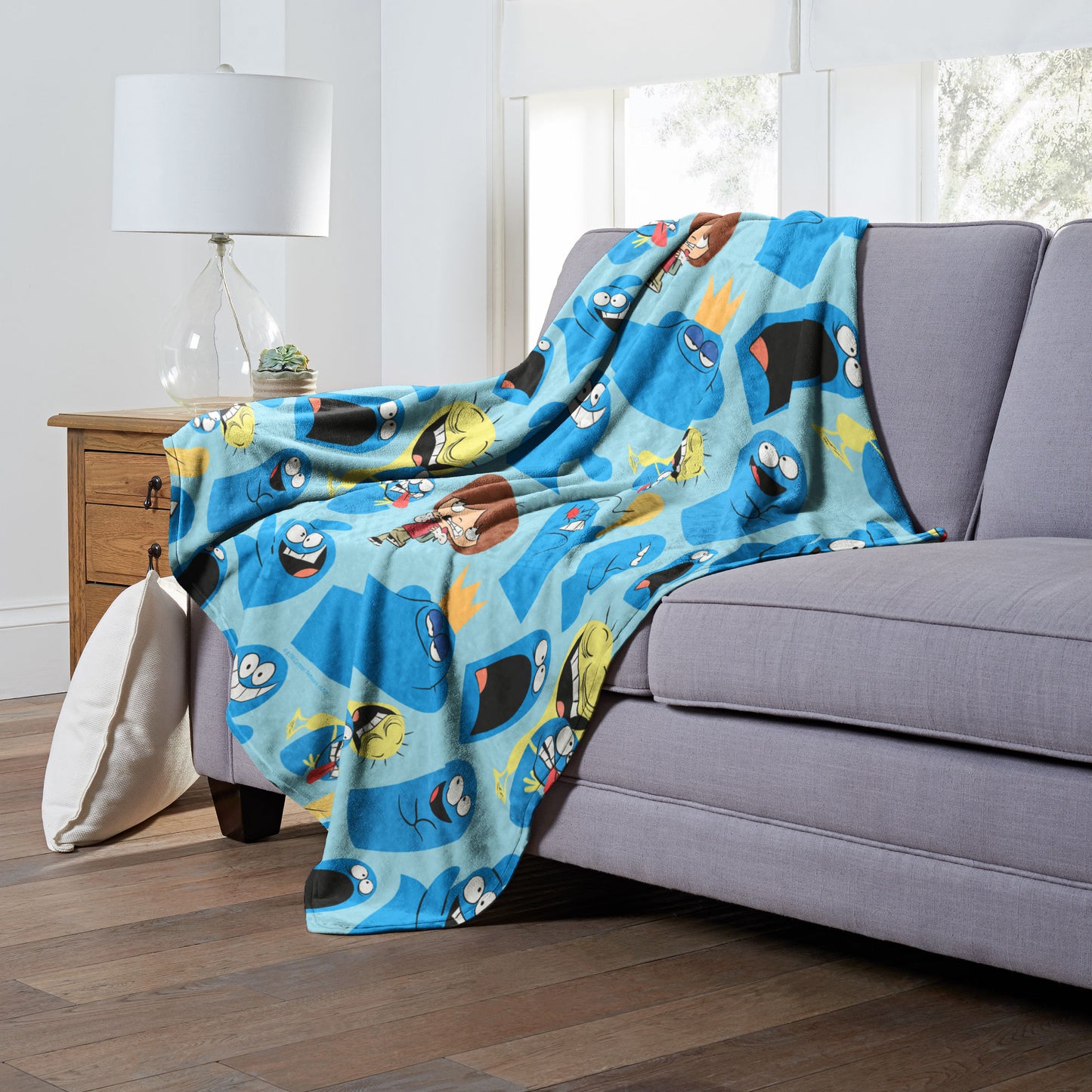 Cartoon Network's Foster's Home for Imaginary Friends Silk Touch Throw Blanket 50"x60", Best of Bloo