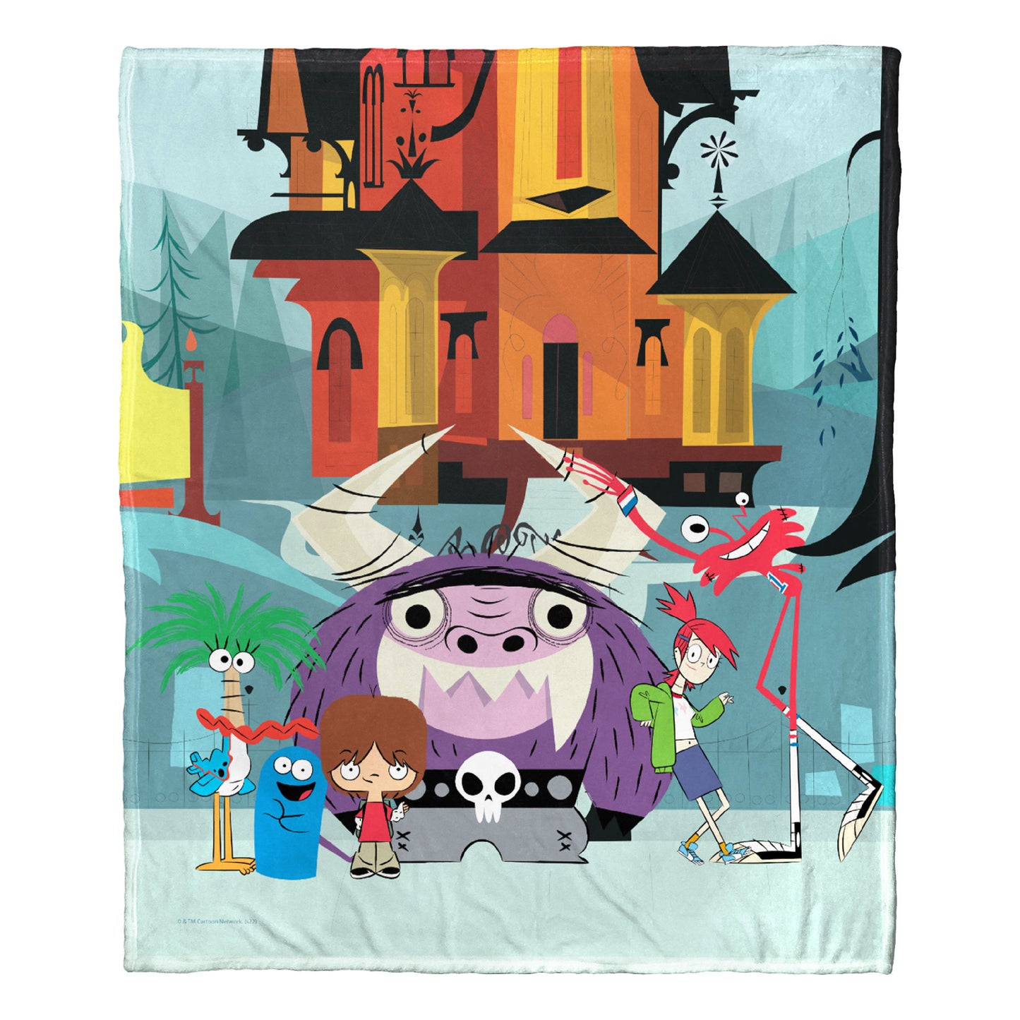 Cartoon Network's Foster's Home for Imaginary Friends Silk Touch Throw Blanket 50"x60", Outside Fosters