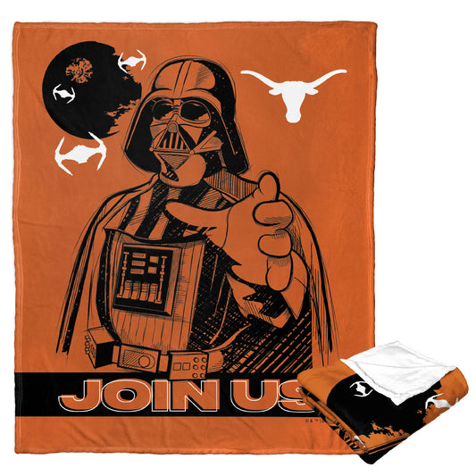 Star Wars Texas Longhorns JOIN US! Blanket 50"x60"