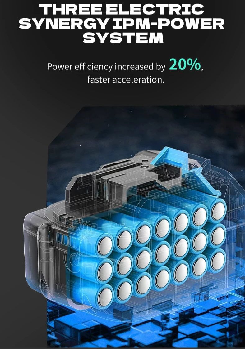 3-Power High-Performance 3000W 60V Smart eBike with Advanced Safety Features, Bluetooth, Anti-Theft Alarm