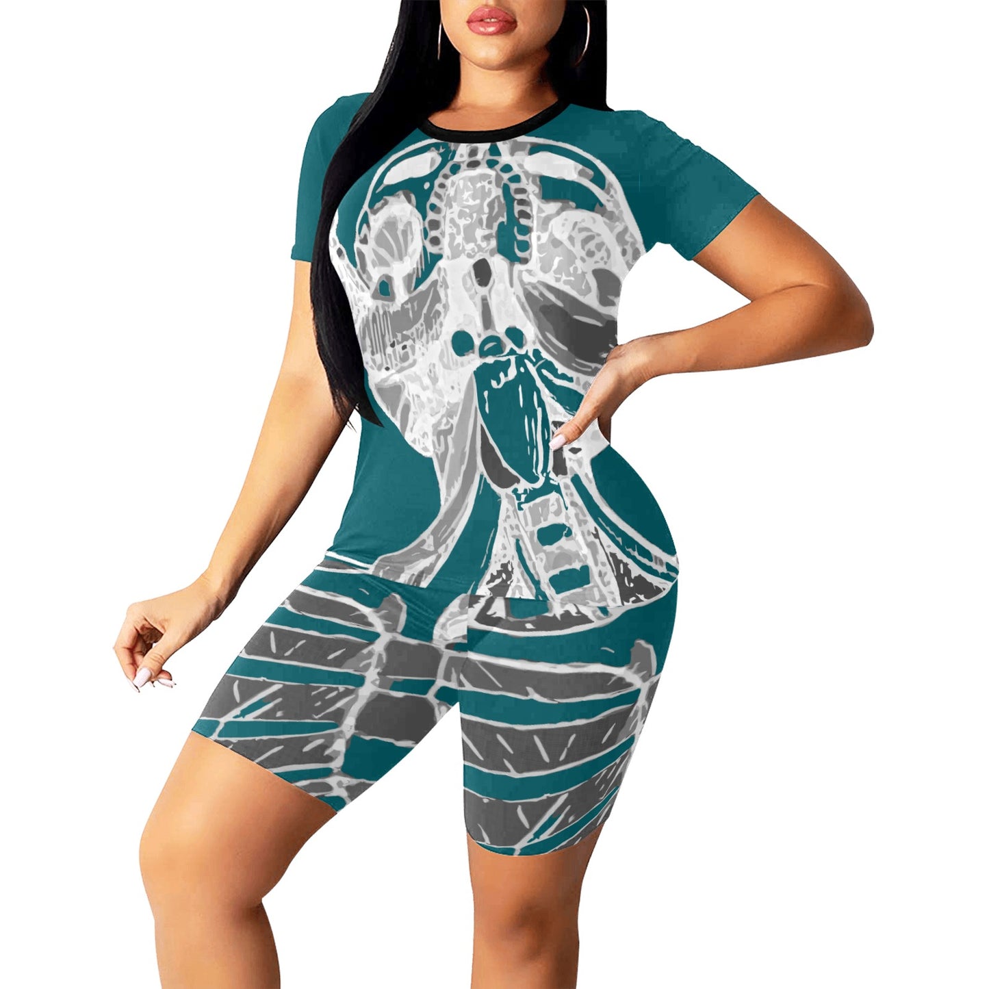 Ancient Art Anatomy 2-Piece Athletics Top & Shorts Sets
