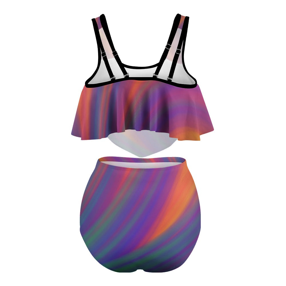 Women's Stretchy Multicolor Bikini Swimsuits