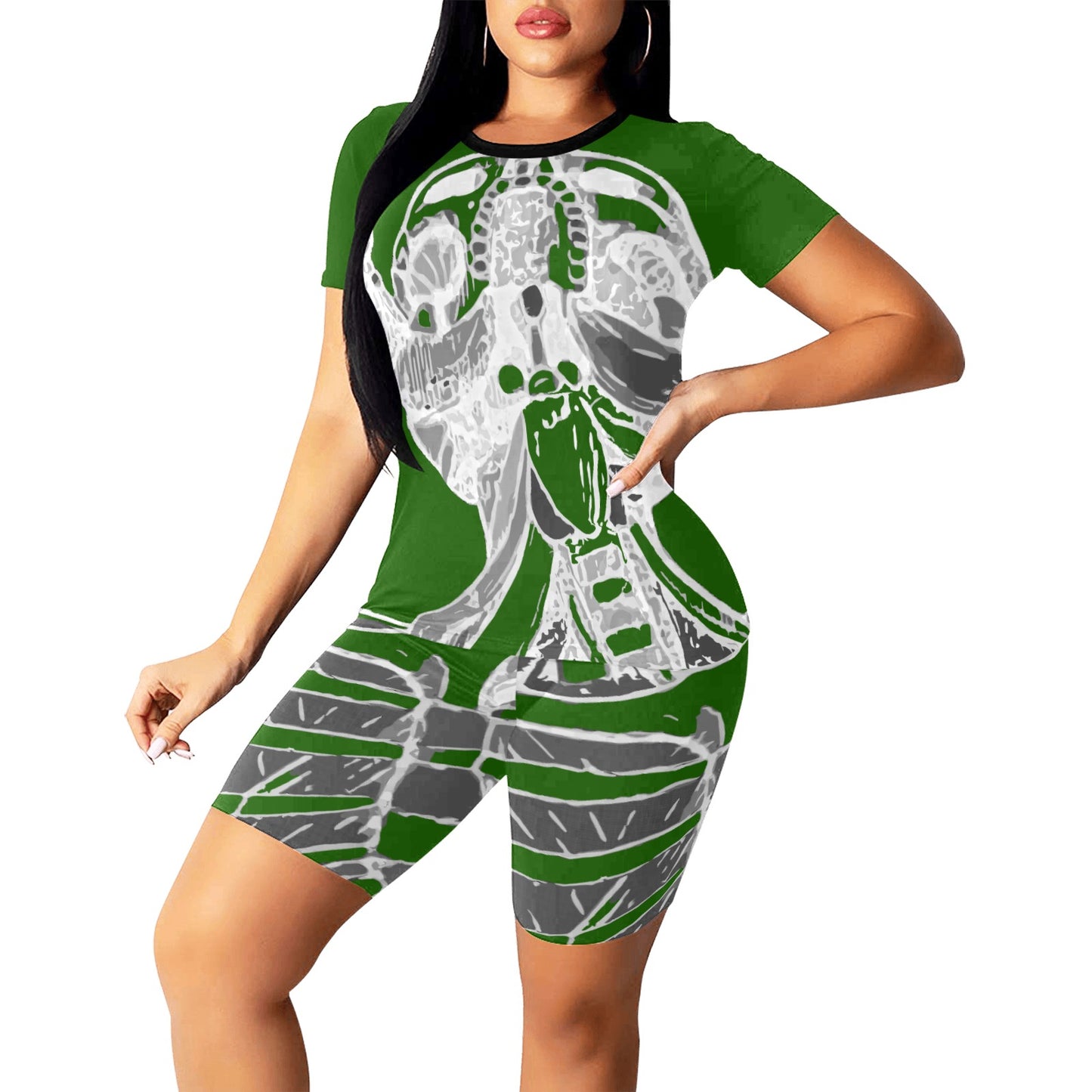 Ancient Art Anatomy 2-Piece Athletics Top & Shorts Sets