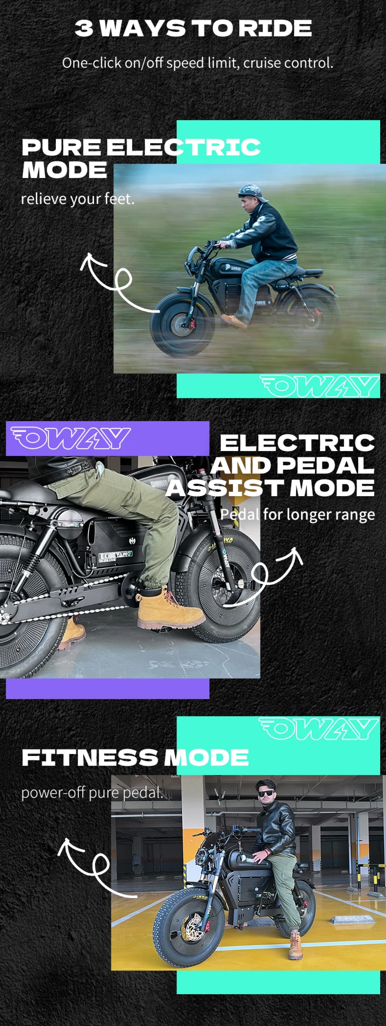 3-Power High-Performance 3000W 60V Smart eBike with Advanced Safety Features, Bluetooth, Anti-Theft Alarm