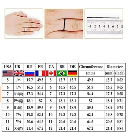 Gothic Black & Gold Style Black Zircon & Ruby Zircon Rings