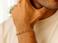 5.5mm 10k Yellow Gold Light Miami Cuban Bracelet