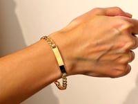 14k Yellow Gold Curb ID Bracelet (5.70 mm)
