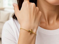 14K Yellow Gold Airplane Bracelet