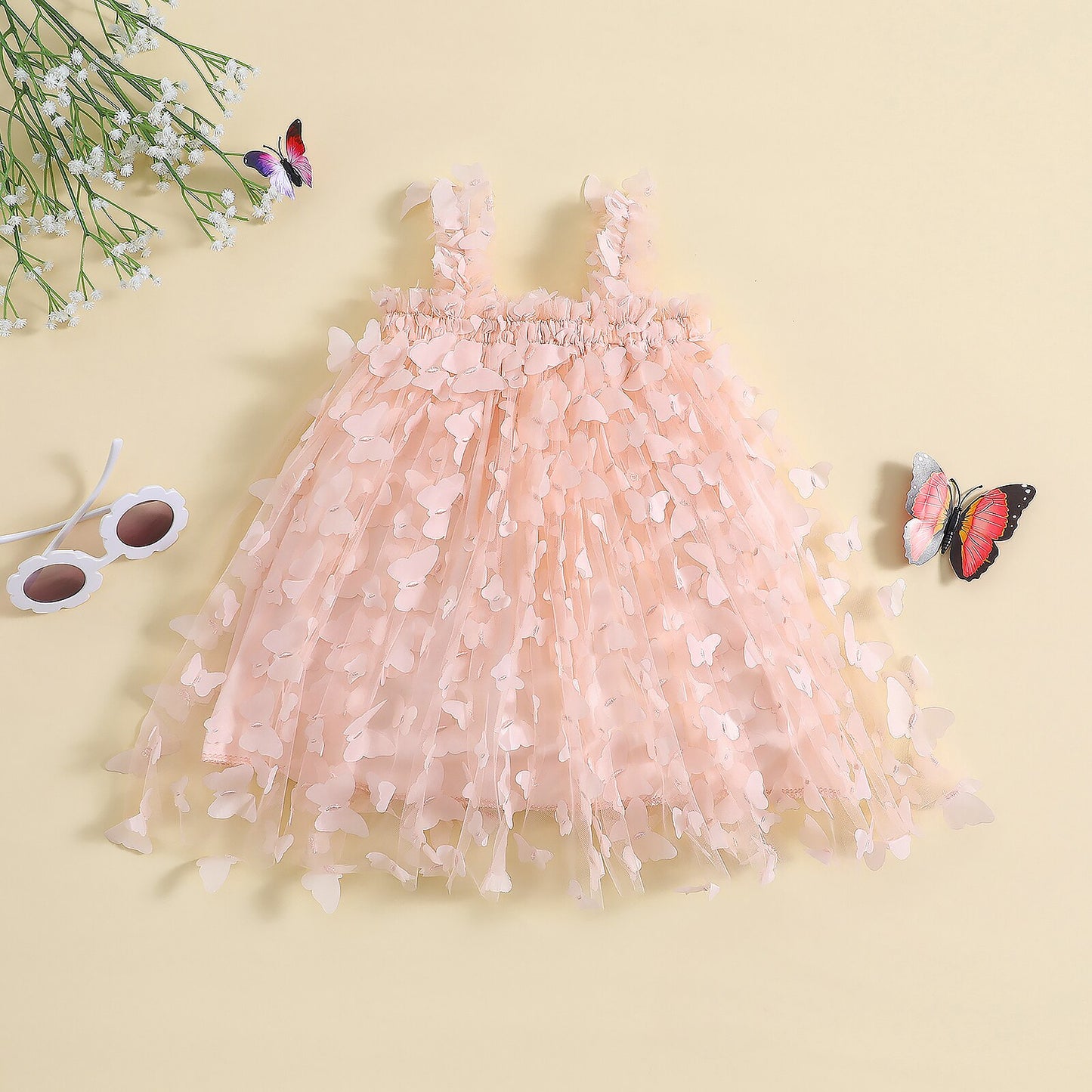 Girl's 3D Butterfly Dresses