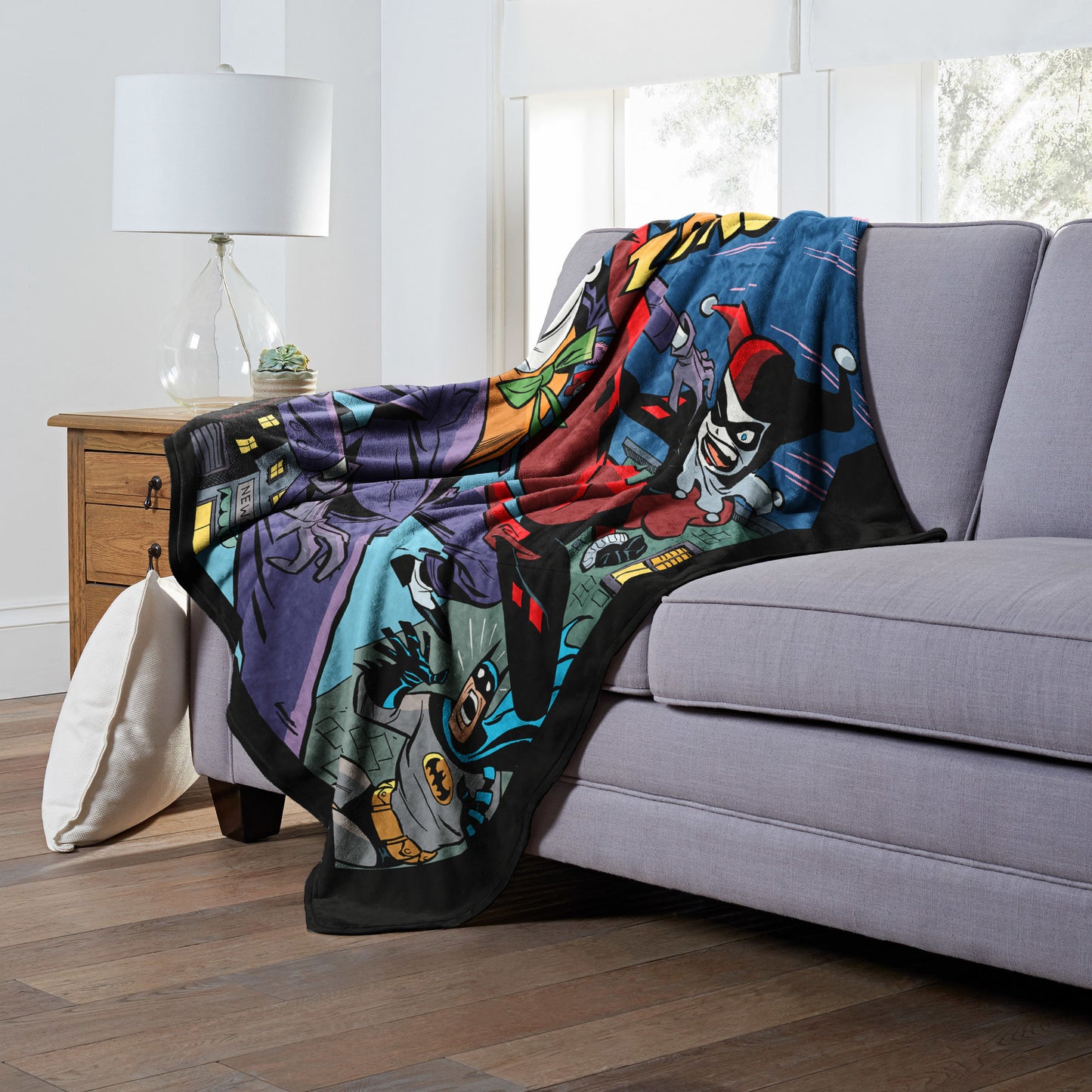 DC Comics Batman Its Over Puddin Throw Blanket 50"x60"