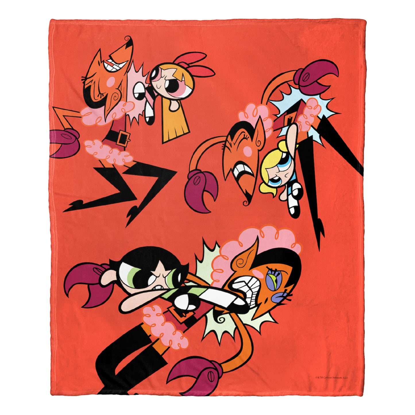 POWERPUFF GIRLS Get Him Throw Blanket 50"x60"