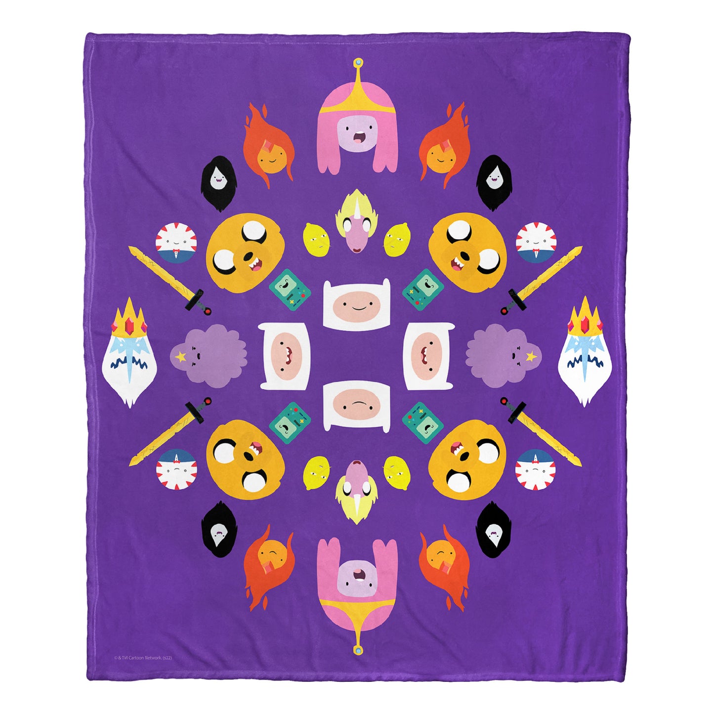 Adventure Time Adventure Kalidescope Throw Blanket 50"x60"