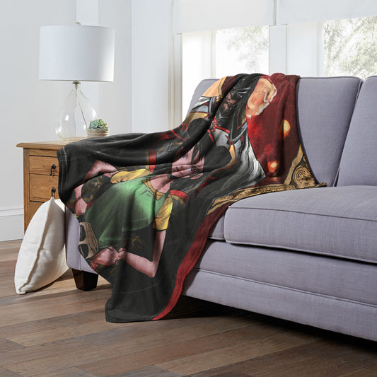 DC Batman, Lone Bat & Cub Throw Blanket 50"x60"